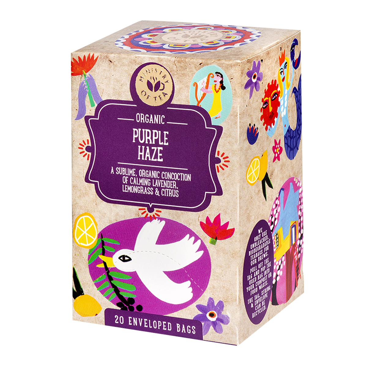 Organic Purple Haze Tea For Sleep & Relaxation Ministry of Tea